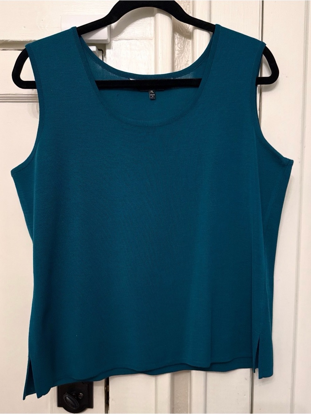 Ming Wang Teal Sleeveless Scoop-Neck Knit Tank